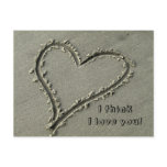 I think I love you! postcard