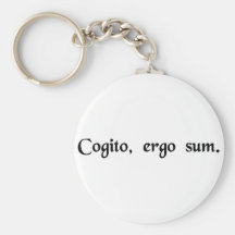 I think, therefore I am. Key Chain