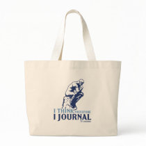 I Think Therefore I Journal Canvas Bag