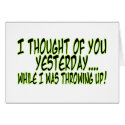 I Thought Of You cards