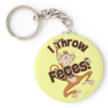 "I Throw Faeces!" Keychain
