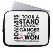 I Took a Stand Against Throat Cancer and Won Laptop Sleeve