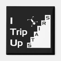 I Trip Up Stairs Magnet