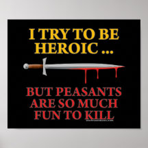 I Try To Be Heroic Posters