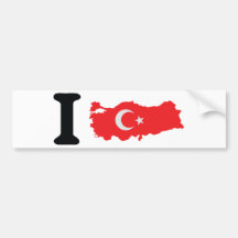 I turkey icon bumper sticker