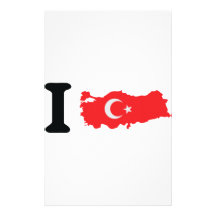 I turkey icon customized stationery