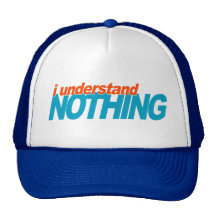 I Understand Nothing Mesh Hat