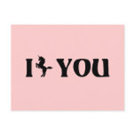 I Unicorn You (Black) postcards