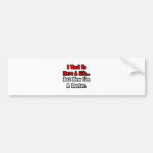 I Used to Have a Life...Doctor Bumper Stickers