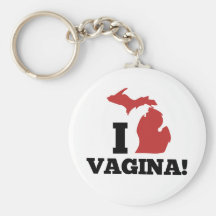 I Vagina Michigan Key Chains
