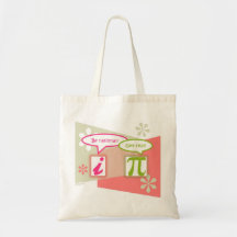 i versus pi - retro tote bags