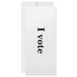 "I vote" Intention Card rack cards