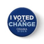 I Voted for Change Button
