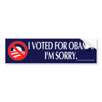 I VOTED FOR OBAMA. I'M SORRY.