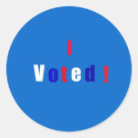 I voted! round sticker