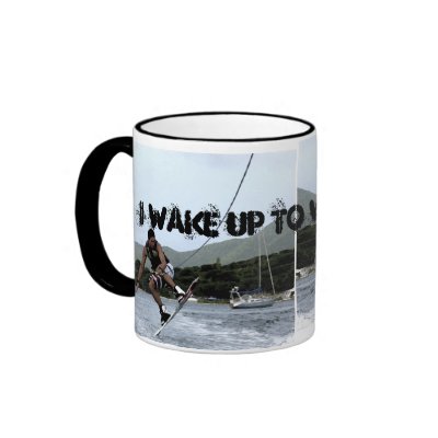 I WAKE UP TO WAKEBOARD Coffee Mugs