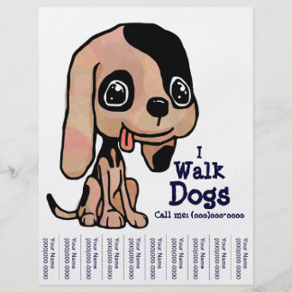 Dog Walking Flyers & Leaflets | Zazzle.co.uk