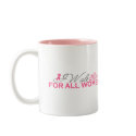 I Walk For All Women (Pink Ribbon) mugs