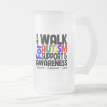 I Walk For Autism Awareness Coffee Mugs