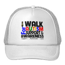 I Walk For Autism Awareness Hats