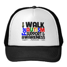 I Walk For Autism Awareness Mesh Hats
