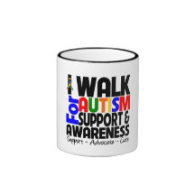 I Walk For Autism Awareness Mugs
