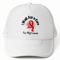 I Walk For My Cousin - Heart Disease Mesh Hats