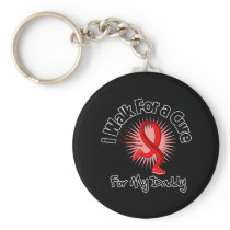 I Walk For My Daddy - Heart Disease Key Chain