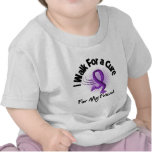 I Walk For My Friend - Purple Ribbon t-shirts