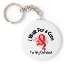 I Walk For My Girlfriend - Heart Disease Keychains