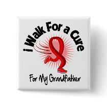 I Walk For My Grandfather - Heart Disease Buttons