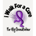 I Walk For My Grandfather - Purple Ribbon t-shirts