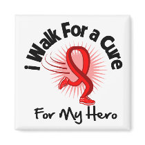 I Walk For My Hero - Heart Disease Refrigerator Magnets