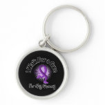 I Walk For My Mummy - Purple Ribbon keychains