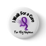 I Walk For My Nephew - Purple Ribbon buttons