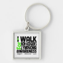 I Walk For Non-Hodgkin's Lymphoma Awareness Key Chain