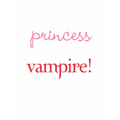I Wanna Be A Vampire T-Shirt by novelconcept