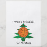 I want a basketball for Christmas Full Color Flyer