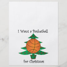 I want a basketball for Christmas Full Color Flyer