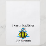I want a bumblebee for Christmas Personalized Flyer