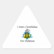 I want a bumblebee for Christmas Sticker