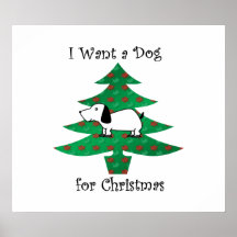 I want a dog for christmas poster