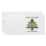 I want a football for Christmas Personalized Photo Card