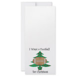 I want a football for Christmas Personalized Rack Card