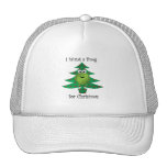 I want a frog for christmas hat
