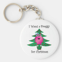 I want a froggy for Christmas Key Chains