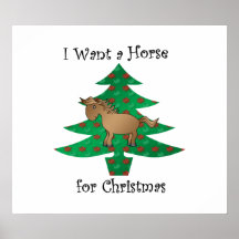 I want a horse for christmas poster