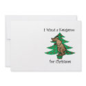 I want a kangaroo for christmas invitations