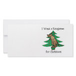 I want a kangaroo for christmas customized photo card