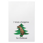 I want a kangaroo for christmas personalised stationery